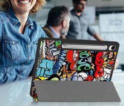 �����-������ BeCover Flexible TPU Mate ��� Samsung Galaxy Tab S9 (SM-X710/SM-X716)/S9 FE (SM-X510/SM-X516B) Graffiti (712534) - �������� 10