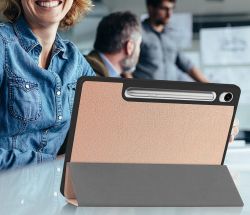 �����-������ BeCover Flexible TPU Mate ��� Samsung Galaxy Tab S9 (SM-X710/SM-X716)/S9 FE (SM-X510/SM-X516B) Rose Gold (712532) - �������� 8