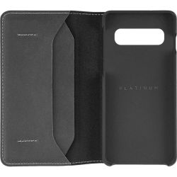 �e���-������ Platinum Leather Wallet ��� Samsung Galaxy S10 SM-G973 Black (PT-MGS10LWFB) - �������� 4