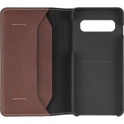 Чeхол-книжка Platinum Leather Wallet для Samsung Galaxy S10 SM-G973 Brown (PT-MGS10LWFBR) - Картинка 4
