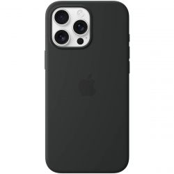 - Apple Silicone Case with MagSafe  Apple iPhone 15 Black (MT0J3)