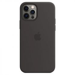 �����-�������� Apple Silicone Case with MagSafe ��� Apple iPhone 12 Pro Max Black (MHLG3) - �������� 2