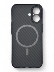 Чeхол-накладка BeCover Carbonite Case MagSafe для Apple iPhone 16 Black (712067) - Картинка 2
