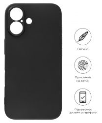 Чeхол-накладка BeCover для Apple iPhone 16 Black (712274) - Картинка 2
