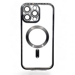 e- BeCover TPU Chrome Case MagSafe  Apple iPhone 16 Pro Max Black (712085)