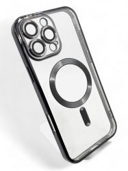 Чeхол-накладка BeCover TPU Chrome Case MagSafe для Apple iPhone 16 Pro Black (712080) - Картинка 2