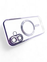 Чeхол-накладка BeCover TPU Chrome Case MagSafe для Apple iPhone 16 Purple (712074) - Картинка 3