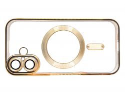 Чeхол-накладка BeCover TPU Chrome Case MagSafe для Apple iPhone 16 Plus Gold (712076) - Картинка 4
