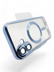 Чeхол-накладка BeCover TPU Chrome Case MagSafe для Apple iPhone 16 Plus Sierra Blue (712077) - Картинка 4