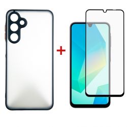 �����-�������� Dengos Matt ��� Samsung Galaxy A16 SM-A165 Black (DG-KM-133) + ������� ����