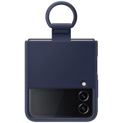 �e���-�������� Samsung Silicone Cover with Ring ��� Samsung Galaxy Flip 4 SM-F721 Navy Blue (EF-PF721TNEGUA) - �������� 2