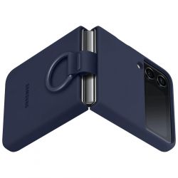 �e���-�������� Samsung Silicone Cover with Ring ��� Samsung Galaxy Flip 4 SM-F721 Navy Blue (EF-PF721TNEGUA) - �������� 3