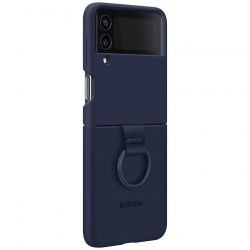 �e���-�������� Samsung Silicone Cover with Ring ��� Samsung Galaxy Flip 4 SM-F721 Navy Blue (EF-PF721TNEGUA) - �������� 4