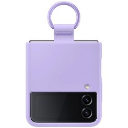�e���-�������� Samsung Silicone Cover with Ring ��� Samsung Galaxy Flip 4 SM-F721 Lavender (EF-PF721TVEGUA) - �������� 4