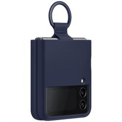 �e���-�������� Samsung Silicone Cover with Ring ��� Samsung Galaxy Flip 4 SM-F721 Navy Blue (EF-PF721TNEGUA) - �������� 5