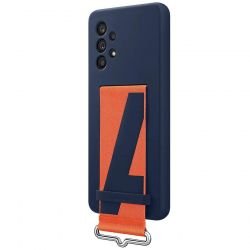 Чехол-накладка Samsung Silicone Cover with Strap для Samsung Galaxy A53 SM-A536 Navy (EF-GA536TNEGRU) - Картинка 3