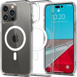 �e���-�������� Spigen Crystal Hybrid with MagFit ��� Apple iPhone 14 Pro Clear (ACS04670) - �������� 3