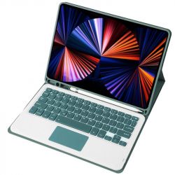 Чохол з бездротовою клавіатурою (TouchPad) BeCover для Apple iPad Air 13 (2024/2025) Dark Green (712603) - Картинка 2