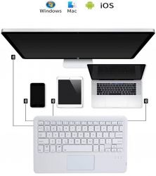 Чохол з бездротовою клавіатурою (TouchPad) BeCover для Apple iPad Air 11 (2024/2025) Black (712595) - Картинка 3