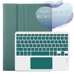 Чохол з бездротовою клавіатурою (TouchPad) BeCover для Apple iPad Air 13 (2024/2025) Dark Green (712603) - Картинка 5