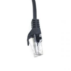 -  EServer UTP, RJ45, Cat.5e, 0,25m,  (CORD-0.25M-BLACK) -  3