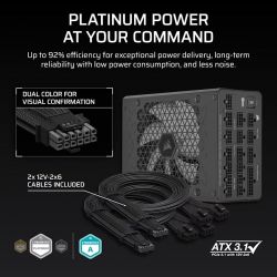 Блок питания Corsair HX1200i PCIE5 1200W (CP-9020307-EU) - Картинка 6