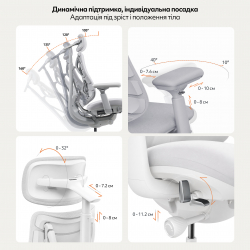 Крісло офісне LiberNovo Omni Space Gray 48 см (CP-GW-0000015-00-00) - Картинка 13