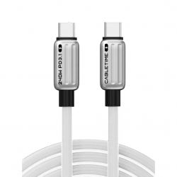  Cabletime USB Type-C - USB Type-C (M/M) PD 240W, 1 , White (CU07H)