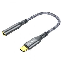 ������� ColorWay USB Type-C - 3.5 �� (M/F), 0.14 �, Gray (CW-AD-CJ)