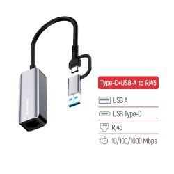 Сетевой адаптер ColorWay USB-A/USB-С 3.0 - RJ45 (CW-AD-CRG) - Картинка 8