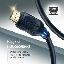 Кабель ColorWay HDMI - HDMI V 2.0 (M/M), 4K/60 Гц, 1.5 м, Black (CW-CBHD078-BK) - Картинка 2