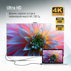 Кабель ColorWay HDMI - HDMI V 2.0 (M/M), 4K/60 Гц, 1.5 м, Black (CW-CBHD078-BK) - Картинка 6