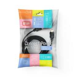 Кабель ColorWay HDMI - HDMI V 2.0 (M/M), 4K/60 Гц, 3 м, Black (CW-CBHD079-BK) - Картинка 2