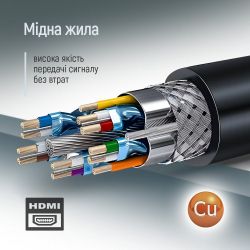 Кабель ColorWay HDMI - HDMI V 2.0 (M/M), 4K/60 Гц, 3 м, Black (CW-CBHD079-BK) - Картинка 6