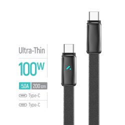 ������ ColorWay USB Type-C - USB Type-C (M/M), ultra-thin, 5�, 1 �, Black (CW-CBPDCC100-BK) - �������� 5