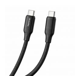 ������ ColorWay USB Type-C - USB Type-C (M/M), TPE embossed, 3�, 1 �, Black (CW-CBPDCC101-BK)
