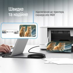 ������ ColorWay USB - USB Type-B V 2.0 (M/M), 3 �, Black (CW-CBUB073-BK) - �������� 7