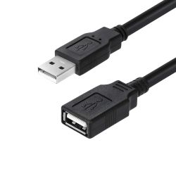  ColorWay USB - USB V 2.0 (M/F), 1.8 , Black (CW-CBUF076-BK)