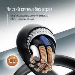 Кабель ColorWay USB - USB V 2.0 (M/F), 1.8 м, Black (CW-CBUF076-BK) - Картинка 5