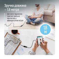 Кабель ColorWay USB - USB V 2.0 (M/F), 1.8 м, Black (CW-CBUF076-BK) - Картинка 6