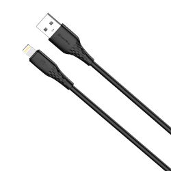 ������ ColorWay USB - Lightning (M/M), textured PVC, 3�, 1 �, Black (CW-CBUL094-BK) - �������� 2