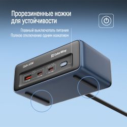 Գ���� �������� ColorWay CW-CHE25PDB 45W 2 �������, 1xUSB-A 2xUSB-C, 2 �, ����� - �������� 2
