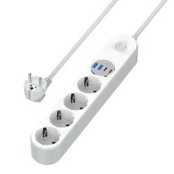Գ���� �������� ColorWay CW-CHE44PDW 4 �������, 4USB (Type-C PD20W + 3USB QC3.0) (45W), 2 �, White - �������� 9