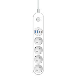 Գ���� �������� ColorWay CW-CHE44PDW 4 �������, 4USB (Type-C PD20W + 3USB QC3.0) (45W), 2 �, White - �������� 10