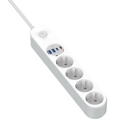 Գ���� �������� ColorWay CW-CHE44PDW 4 �������, 4USB (Type-C PD20W + 3USB QC3.0) (45W), 2 �, White - �������� 11