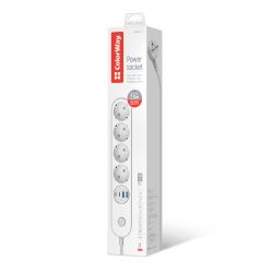 Գ���� �������� ColorWay CW-CHE44PDW 4 �������, 4USB (Type-C PD20W + 3USB QC3.0) (45W), 2 �, White - �������� 12