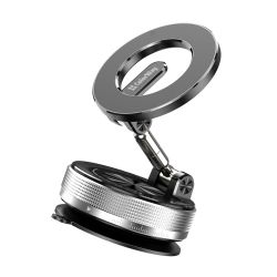Автотримач для телефону ColorWay Magnetic Car, Black, на вакуумній присосці, магнітне кільце MagSafe, поворот тримача на 360° (CW-CHM21-BK) - Картинка 9