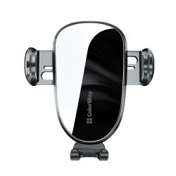 Автотримач для телефону ColorWay Grip, Black, в дефлектор повітроводу, механічний затискач (CW-CHMH20-BK) - Картинка 8