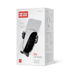Автотримач для телефону ColorWay Grip, Black, в дефлектор повітроводу, механічний затискач (CW-CHMH20-BK) - Картинка 10