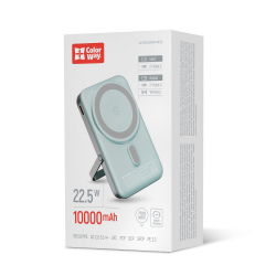 ������������� ��������� ������� ColorWay 15W MagSafe & Watch Wireless 10000mAh Aquamarine (CW-PB100LPA2MT-WPDD)